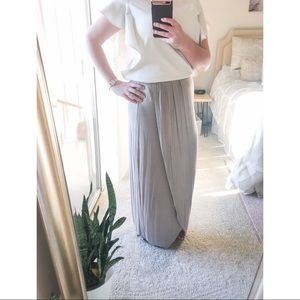 Tan maxi skirt